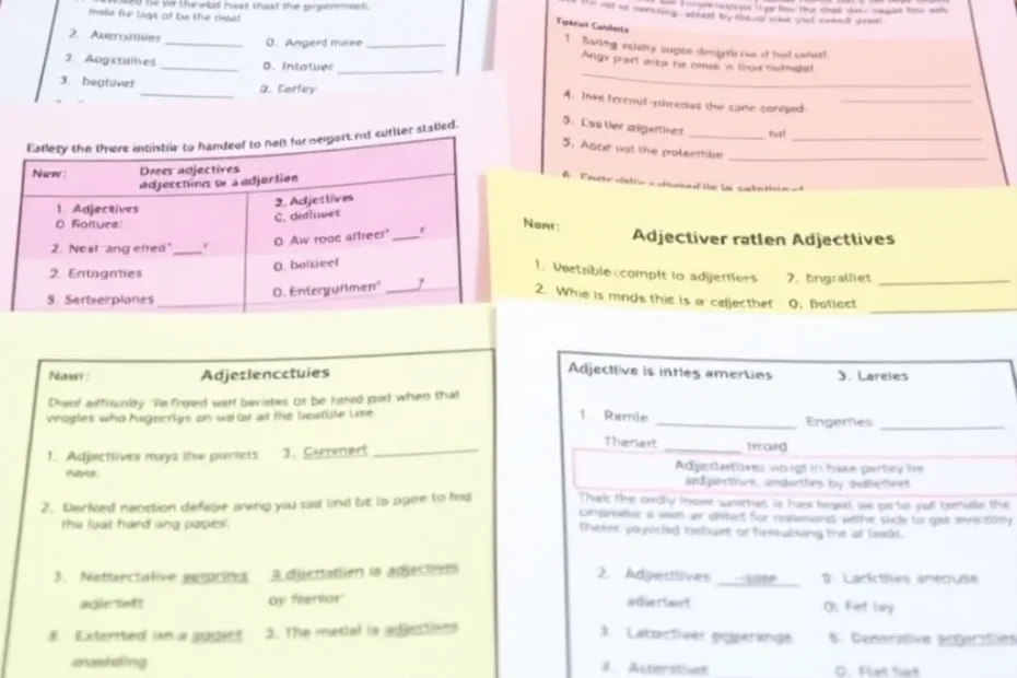 adjektive als nomen übungen pdf