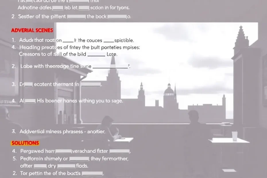 adverbiale bestimmung übungen mit lösungen pdf