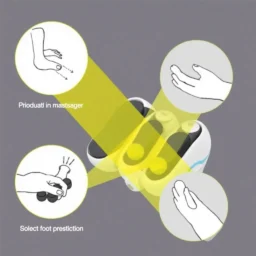 Anleitung zur Verwendung des EMS Fußmassagers