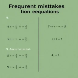 Häufige Fehler bei Bruchgleichungen und wie man sie vermeidet