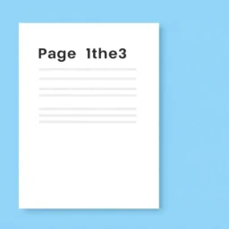 Wie fügt man Seitenzahlen ab Seite 3 in Pages hinzu?