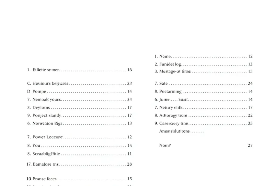 inhaltsverzeichnis pages vorlage