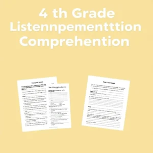 Hörverstehen Übungen PDF 4. Klasse: So verbesserst du deine Hörfähigkeiten!