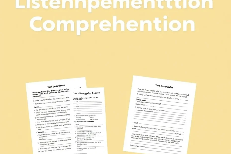 hörverstehen übungen pdf 4. klasse