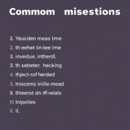 Häufige Fehler bei Inversionsfragen und wie man sie vermeidet