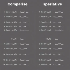 Komparativ und Superlativ Übungen: So meisterst du sie spielend leicht!